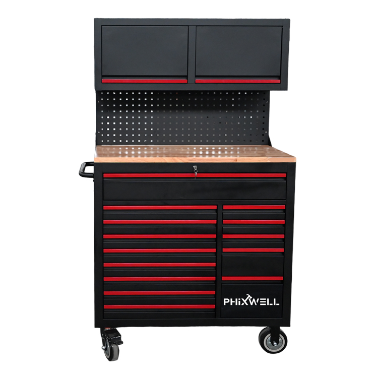 719522 PHIXWELL چند منظوره 14 کشو ابزار ایستگاه کاری با کابینت آویزان