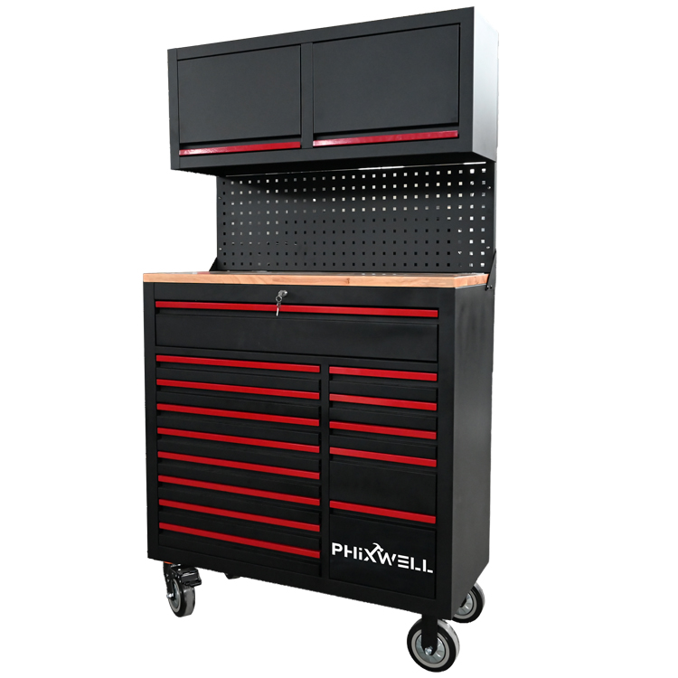 719522 PHIXWELL چند منظوره 14 کشو ابزار ایستگاه کاری با کابینت آویزان