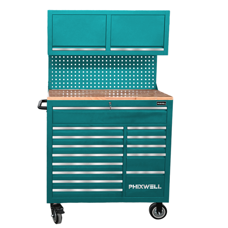 719522 PHIXWELL چند منظوره 14 کشو ابزار ایستگاه کاری با کابینت آویزان