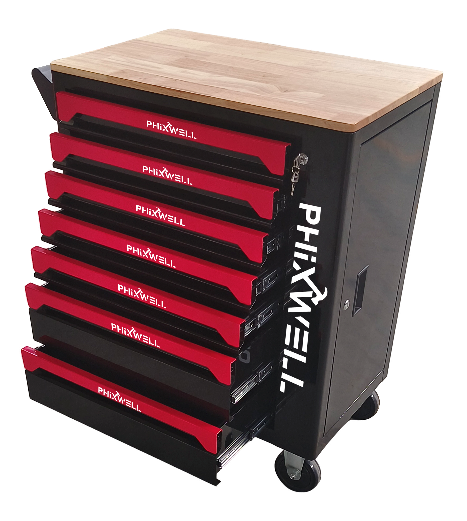 719507 PHIXWELL کابینت ابزار 7 کشو با میز
