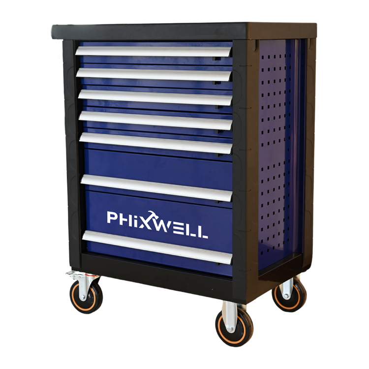 کابینت ابزار 7 کشو PHIXWELL 719511 با محافظ گوشه های پلاستیکی و صفحات روکش