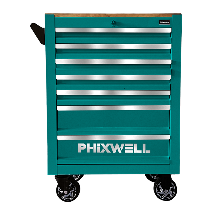 719506 PHIXWELL 7 کشو کابینت ذخیره سازی با میز چوبی