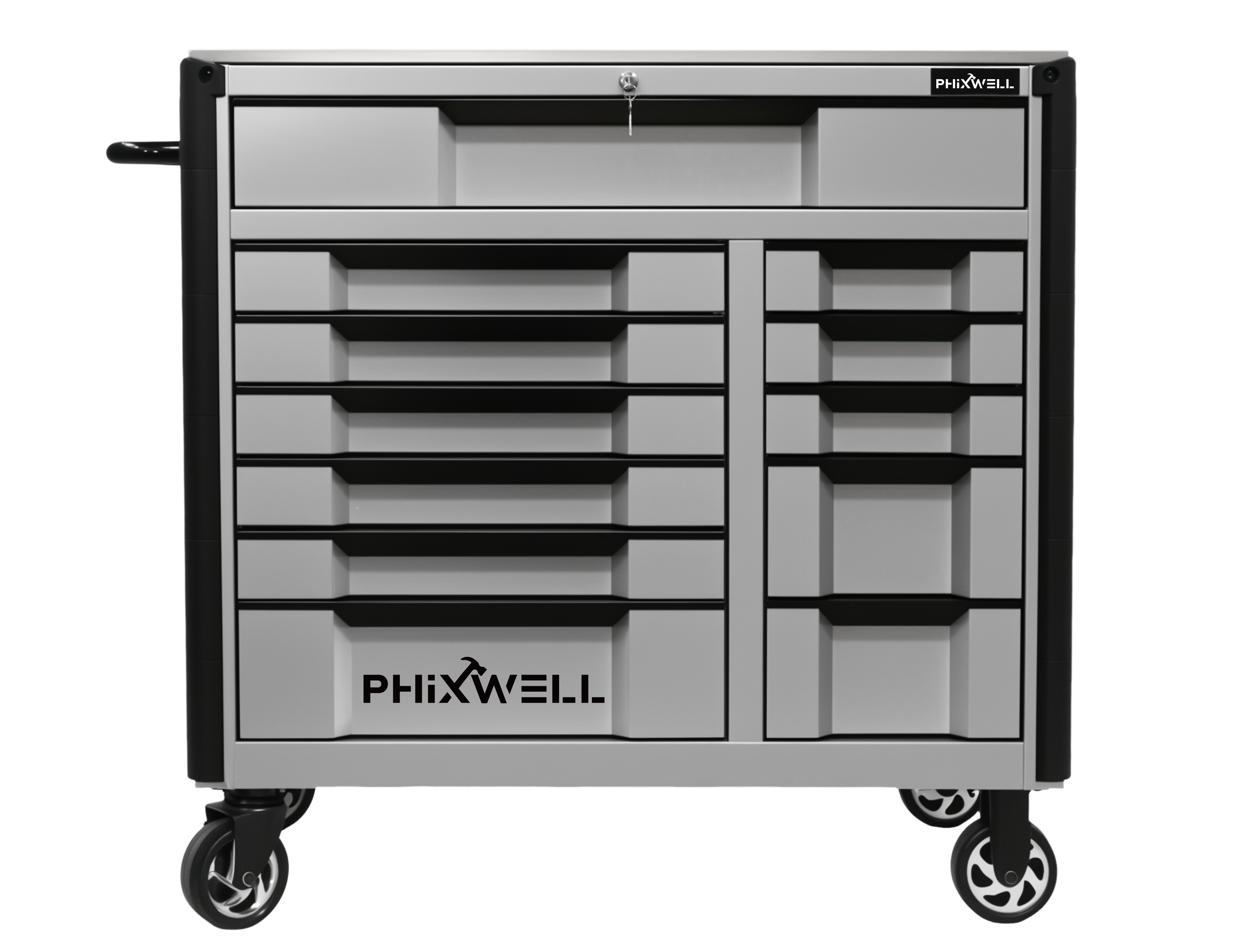 719517 راه اندازی جدید PHIXWELL کابینت ابزار 12 کشو