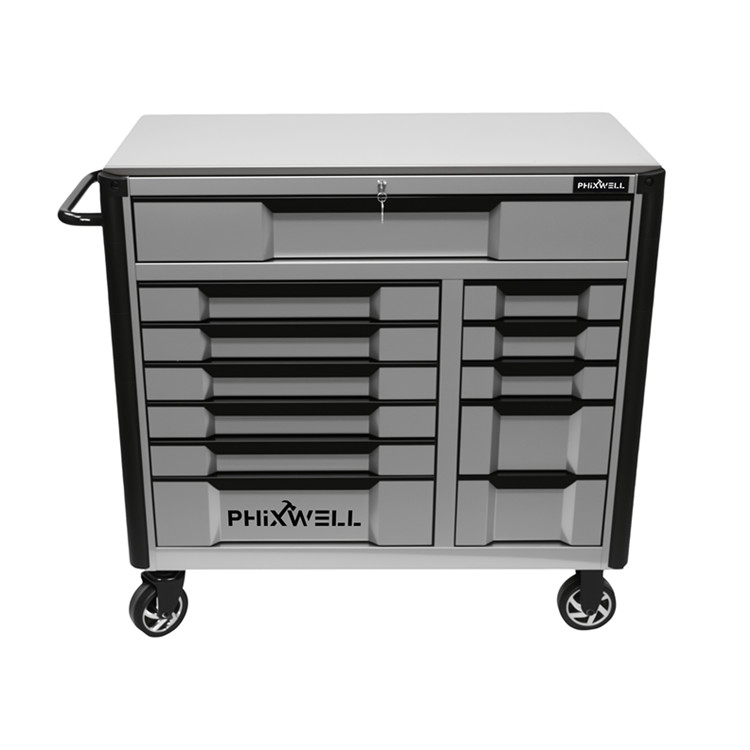 719517 راه اندازی جدید PHIXWELL کابینت ابزار 12 کشو