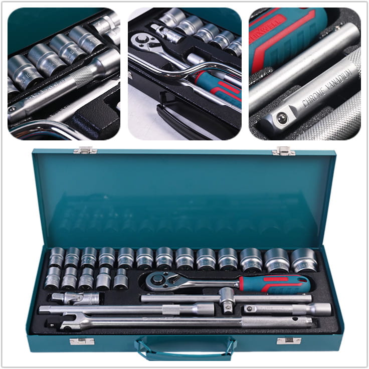 717303 PHIXWELL 24 PCS جعبه آهنی سوکت