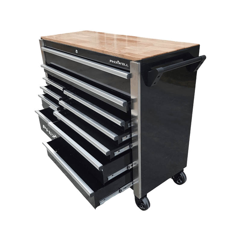 کابینت ابزار 719520PHIXWELL 11 کشو با ست ابزار 377 عدد