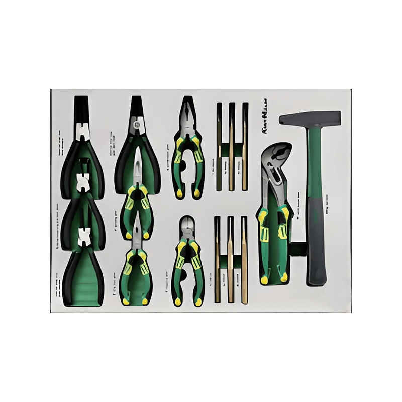 719509 PHIXWELL جعبه ابزار 7 کشو با مجموعه ابزار 309 عدد